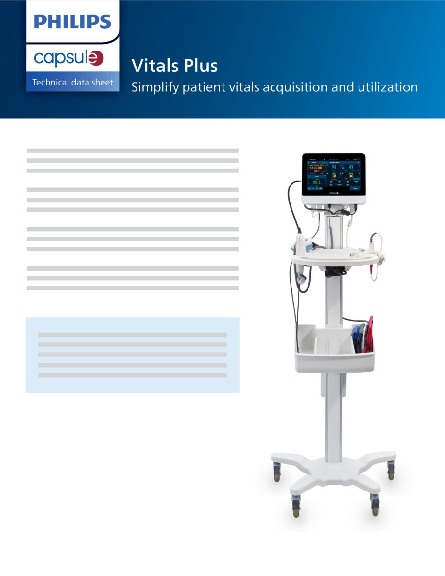 Capsule Vitals Plus Datasheet • Capsule