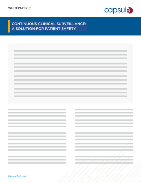 Whitepaper – Kontinuierliche klinische Überwachungslösung – für die Sicherheit von Patienten