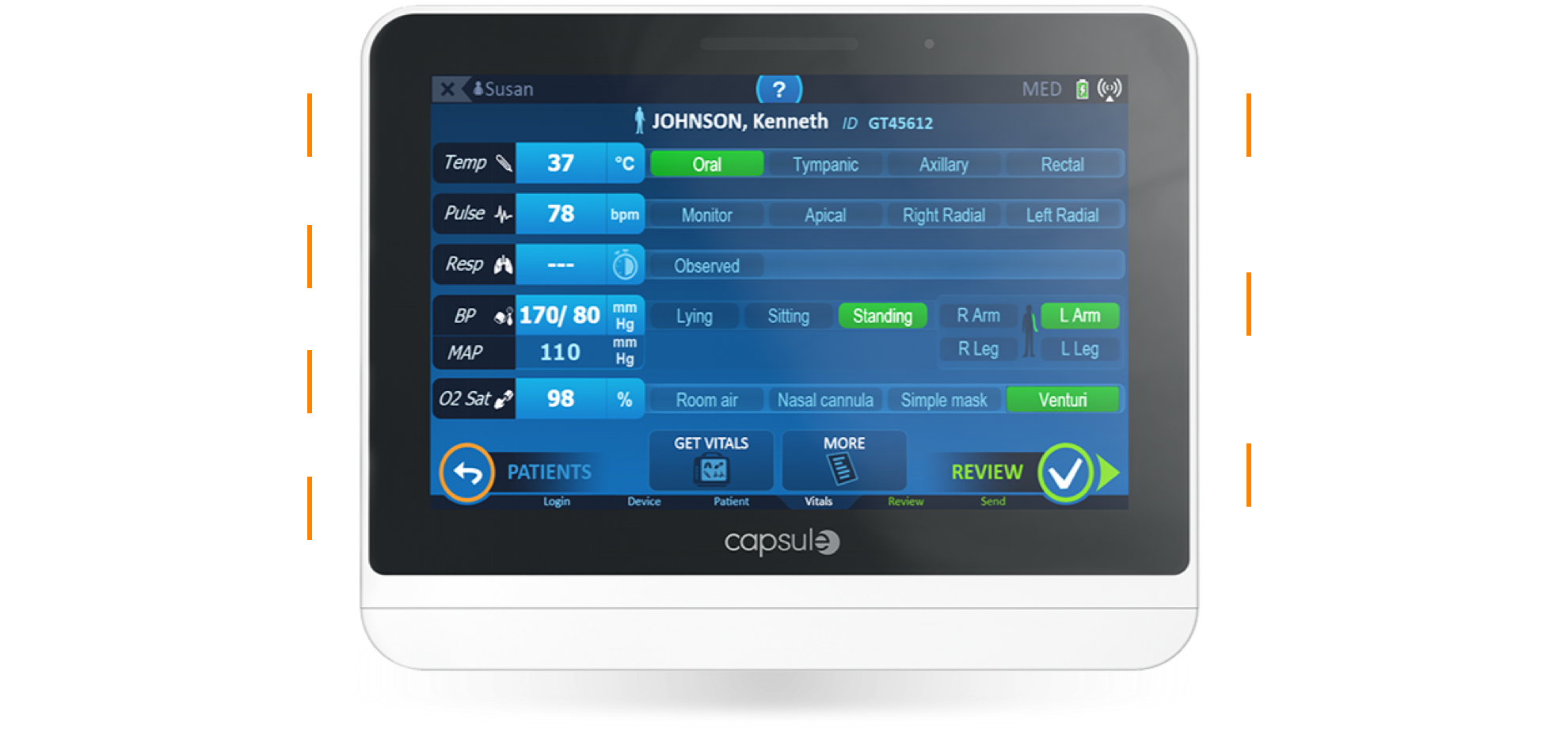 Charting Vital Signs • Chart Xpress • Capsule Technologies